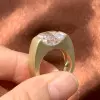 9.5ct Asscher Cut White Sapphire Engagement Ring
