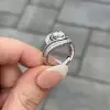 2ct Round Cut Art-deco Bypass Vintage Engagement Ring