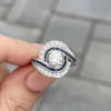 2ct Round Cut Art-deco Bypass Vintage Engagement Ring
