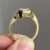 5.6ct Asscher Cut White Sapphire Engagement Ring