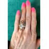 2.5ct Oval Cut Multicolor Sapphire Transformer Wedding Ring Set