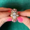 2.5ct Oval Cut Multicolor Sapphire Transformer Wedding Ring Set