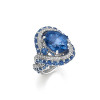 5ct Oval Cut Sapphire Twist Engagement Ring