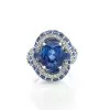 5ct Oval Cut Sapphire Twist Engagement Ring