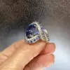 5ct Oval Cut Sapphire Twist Engagement Ring