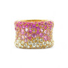 Fuchsia and Pink Sapphire Paved Cocktail Ring
