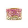 Fuchsia and Pink Sapphire Paved Cocktail Ring