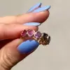 9ctw Heart Cut Multicolor Sapphire Rainbow Eternity Ring