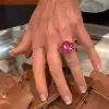 6ct Oval Cut Fuchsia Sapphire Barbie Inspired Cocktail Ring