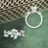 2.7ct White Sapphire Vine Wrapping Engagement Ring