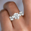 2.7ct White Sapphire Vine Wrapping Engagement Ring