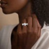 2.7ct White Sapphire Vine Wrapping Engagement Ring
