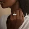 2.7ct White Sapphire Vine Wrapping Engagement Ring