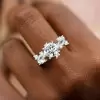 2.7ct White Sapphire Vine Wrapping Engagement Ring