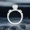 2.7ct White Sapphire Vine Wrapping Engagement Ring