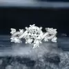 2.7ct White Sapphire Vine Wrapping Engagement Ring