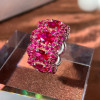 12ctw Ruby and Fuchsia Sapphire Cocktail Ring