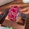 12ctw Ruby and Fuchsia Sapphire Cocktail Ring