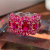 12ctw Ruby and Fuchsia Sapphire Cocktail Ring