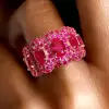 12ctw Ruby and Fuchsia Sapphire Cocktail Ring