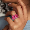 12ctw Ruby and Fuchsia Sapphire Cocktail Ring