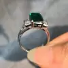 5.3ct Emerald Cut Emerald Engagement Ring