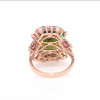 8.4ct Emerald Cut Bicolor Tourmaline Cocktail Ring