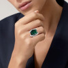 8.4ct Emerald Cut Emerald Knot Cocktail Ring