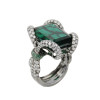 8.4ct Emerald Cut Emerald Knot Cocktail Ring