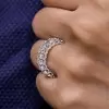 9ctw Radiant Cut White Sapphire Eternity Ring