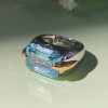 14ct Emerald Cut Aquamarine Vintage Cocktail Ring