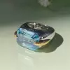 14ct Emerald Cut Aquamarine Vintage Cocktail Ring