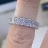 6ctw Radiant Cut Paved Classic Eternity Ring