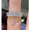 6ctw Radiant Cut Paved Classic Eternity Ring
