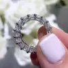 6ctw Radiant Cut Paved Classic Eternity Ring