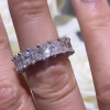 6ctw Radiant Cut Paved Classic Eternity Ring