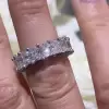 6ctw Radiant Cut Paved Classic Eternity Ring