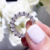 6ctw Radiant Cut Paved Classic Eternity Ring