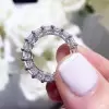 6ctw Radiant Cut Paved Classic Eternity Ring