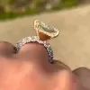 5.6ct Cushion Cut Yellow Sapphire Paved Engagement Ring