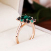4ct Emerald Cut Emerald Vintage Promise Ring