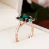 4ct Emerald Cut Emerald Vintage Promise Ring