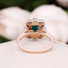 4ct Emerald Cut Emerald Vintage Promise Ring