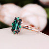 4ct Emerald Cut Emerald Vintage Promise Ring