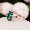 4ct Emerald Cut Emerald Vintage Promise Ring