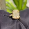 8.5ct Emerald Cut White Sapphire Vintage Engagement Ring