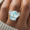 18ct Cushion Cut Paraiba Tourmaline Cocktail Ring
