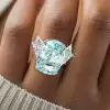 18ct Cushion Cut Paraiba Tourmaline Cocktail Ring