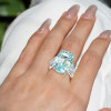 18ct Cushion Cut Paraiba Tourmaline Cocktail Ring