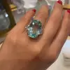 18ct Cushion Cut Paraiba Tourmaline Cocktail Ring